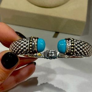 Lagos Turqoise Cuff bangle